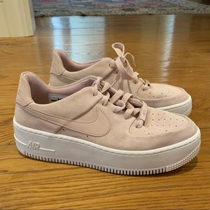 Nike Particle Beige Pink Air Force 1 sage low 8.5